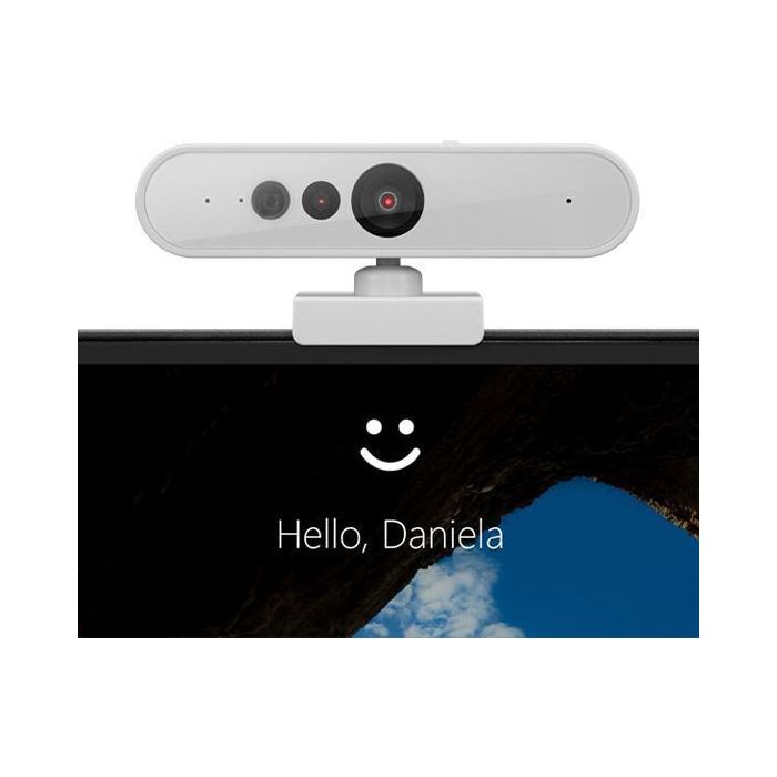 Lenovo 510 Webcam USB Full HD con Micrófonos Duales para Videoconferencia, PC y Windows Hello 5