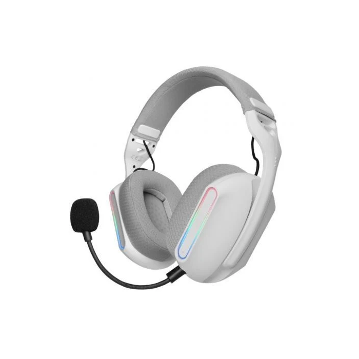 Mars Gaming Auriculares Gaming Inalámbricos MHWPROW con Micrófono, Sonido 7.1, Conexión Bluetooth y Jack 3.5mm, Blancos 1