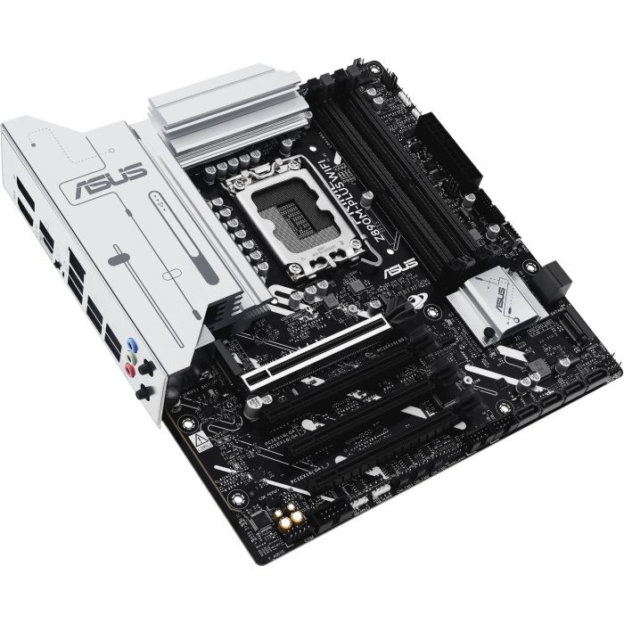 ASUS Z890M-Plus Wifi Placa Base para PC, Intel LGA 1851, DDR5, Wi-Fi 7 (802.11be), Factor de Forma micro ATX 9