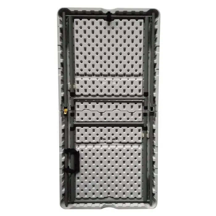 Mesa plegable 120 cm 4 personas con recubrimiento en polvo en tubos de acero uso interior y exterior 2