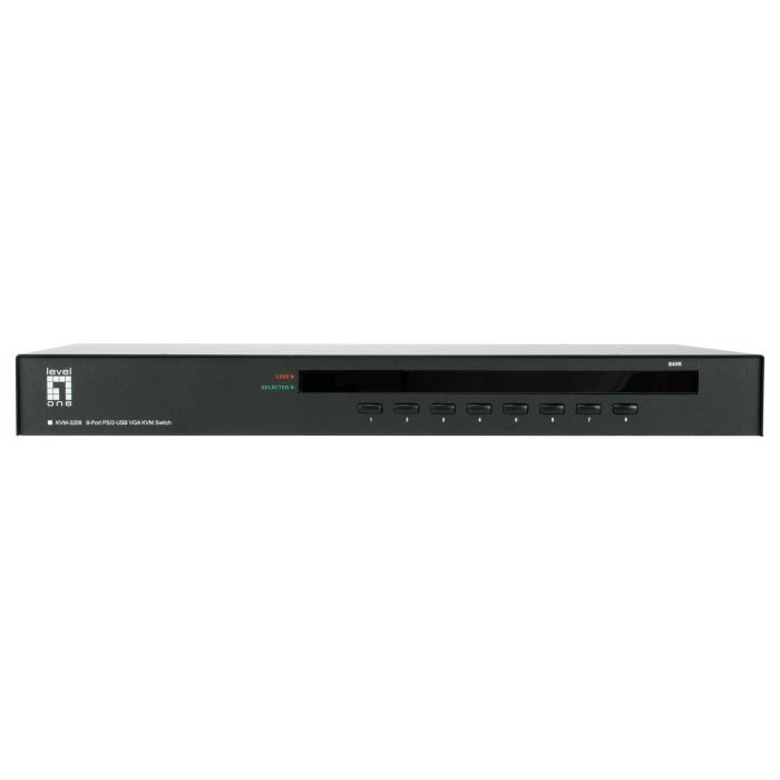 Level One KVM-3208 Switch KVM 8 Puertos PS/2-USB VGA 2048 x 1536 Montaje en Rack Negro 2