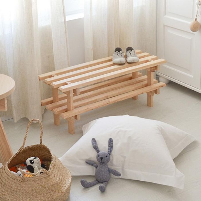 Astigarraga Zapatero Evolution Evch60.99 Madera Pino Macizo Natural Apilable 75x25,9x30 cm 3