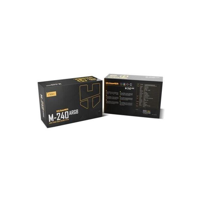 NOX Hummer M-240 ARGB Procesador Sistema de refrigeración líquida todo en uno 12 cm Negro 4 NOX Hummer M-240 ARGB Procesador Sistema de refrigeración líquida todo en uno 12 cm Negro 4