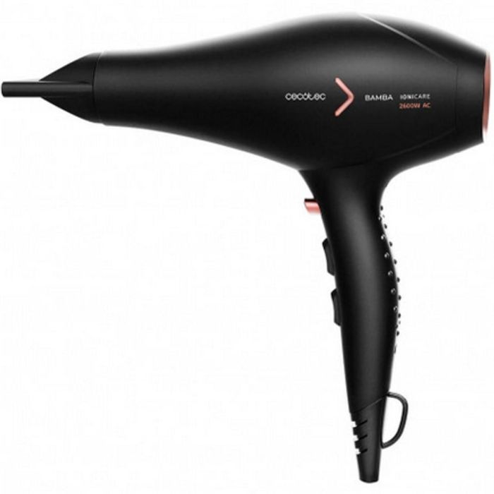 Cecotec IoniCare 5350 PowerShine Fire Secador de Pelo Iónico 2600W con Difusor y Boquilla para Antiencrespamiento, Negro y Rosa Cecotec IoniCare 5350 PowerShine Fire Secador de Pelo Iónico 2600W con Difusor y Boquilla para Antiencrespamiento, Negro y Rosa
