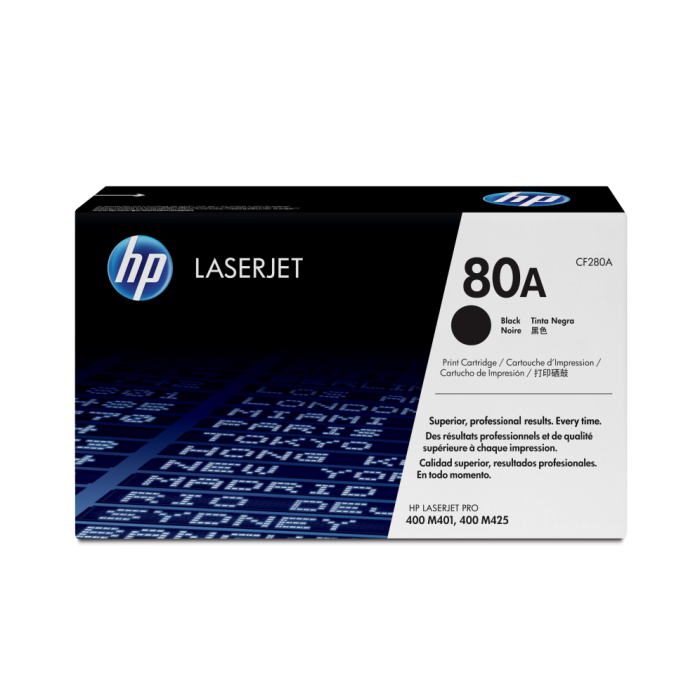 HP Toner Negro Laserjet M401 nº80A 2.700 Pag. HP Toner Negro Laserjet M401 nº80A 2.700 Pag.