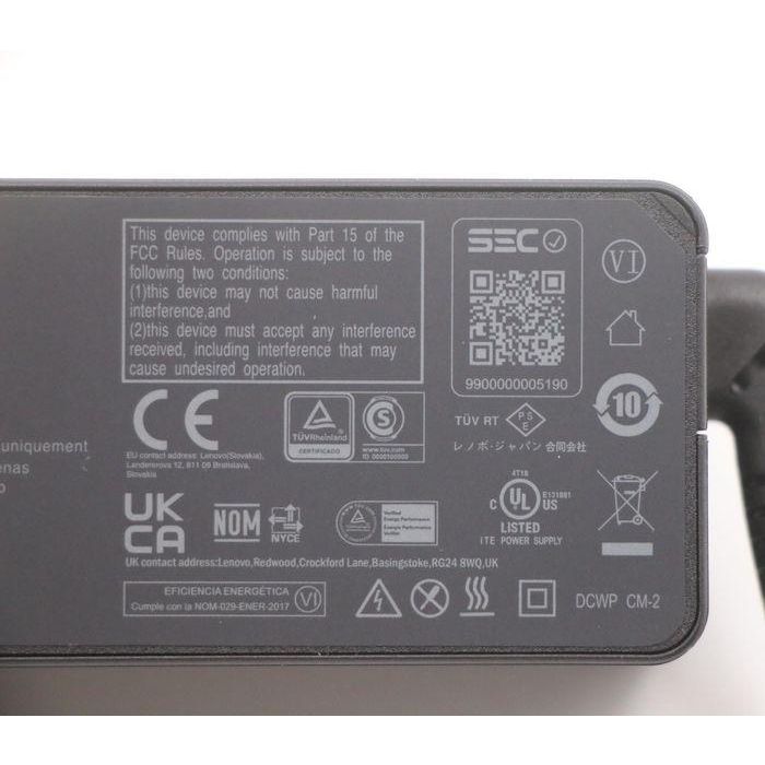 Lenovo Power adapter for Lenovo devices, 45W output, 2-pin non-PCC design, suitable for powering laptops. 4 Lenovo Power adapter for Lenovo devices, 45W output, 2-pin non-PCC design, suitable for powering laptops. 4