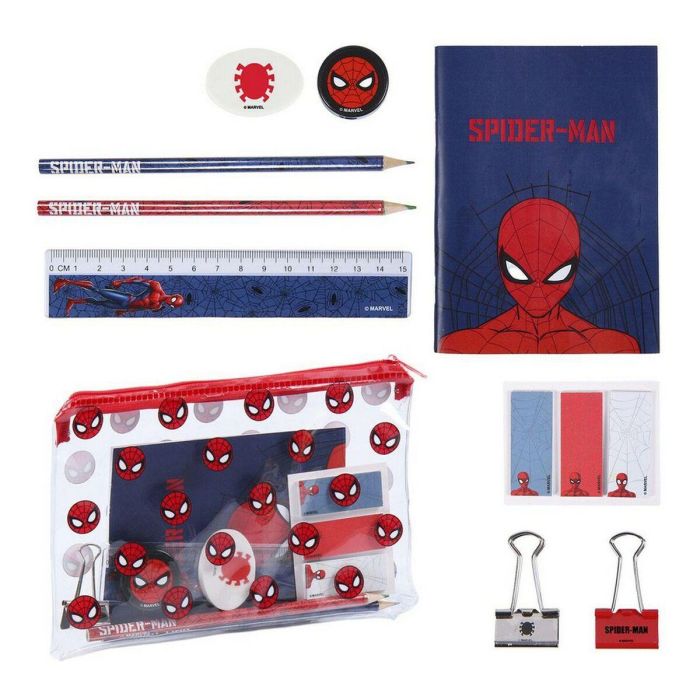 Set papelería escolar spiderman 9