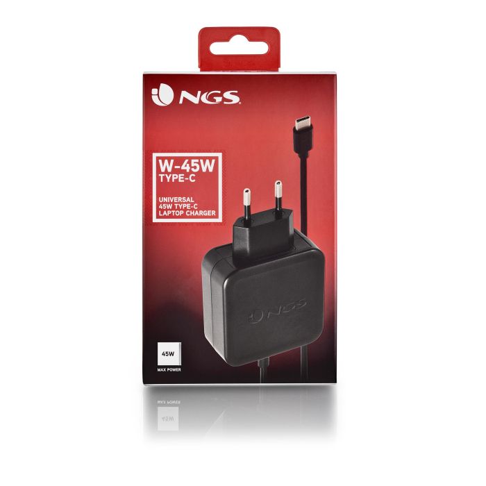 NGS W-45W USB-C Cargador Universal de Pared para Portátil 45W Automático Carga Rápida USB Tipo-C 5V-20V con Cable 1.5M 4 NGS W-45W USB-C Cargador Universal de Pared para Portátil 45W Automático Carga Rápida USB Tipo-C 5V-20V con Cable 1.5M 4