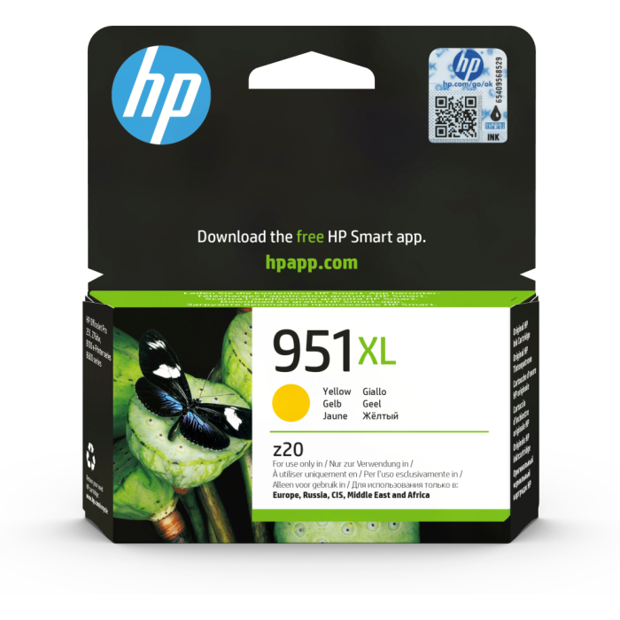 Ink-Jet Hp 951XL Amarillo Cn048Ae Capacidad 1500 Pag Ink-Jet Hp 951XL Amarillo Cn048Ae Capacidad 1500 Pag