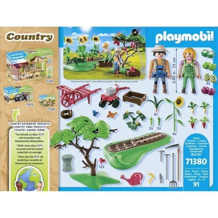 PLAYMOBIL 71380 Starter Pack Huerto - Campo - Con dos personajes y muchos accesorios - A partir de 4 años 4