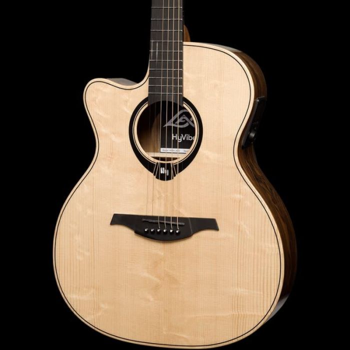 LAG Guitarra Acústica Auditorium Hyvibe H2 30 A/E Cutaway para Zurdos 0 LAG Guitarra Acústica Auditorium Hyvibe H2 30 A/E Cutaway para Zurdos 0