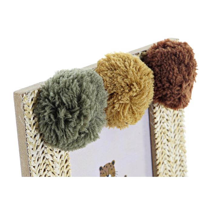 DKD Home Decor Marco Foto 10x15 cm Decoración Kids Colección León Pompon Natural y Multicolor 6 Unidades (16x21x1 cm) 2 DKD Home Decor Marco Foto 10x15 cm Decoración Kids Colección León Pompon Natural y Multicolor 6 Unidades (16x21x1 cm) 2