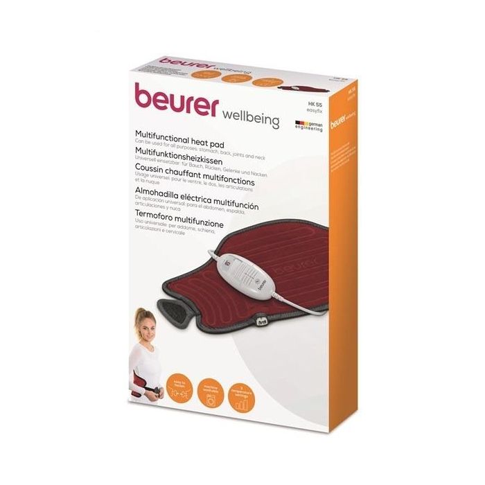 Beurer HK-55 Almohadilla Electrónica Easy-Fix Cervical / Lumbar (30x59 cm) para Calor Terapéutico 5