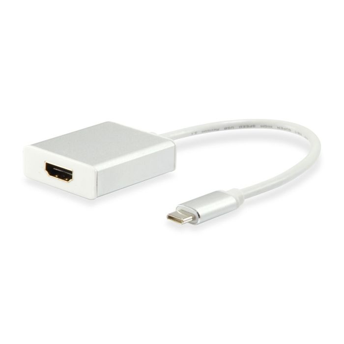 Adaptador USB-C a HDMI Equip 133452 Blanco 4K Ultra HD 1