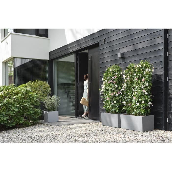 Jardinera Elho Vivo Next Square 40 - Gris - Ø 39 x H 38 cm - interior/exterior - 100% reciclado 5