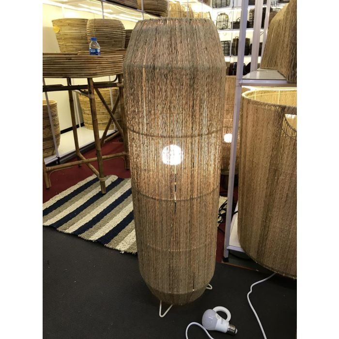 DKD Home Decor Lámpara de Pie Balines Natural Yute Metal 29 x 83 x 29 cm (2 Unidades) 1