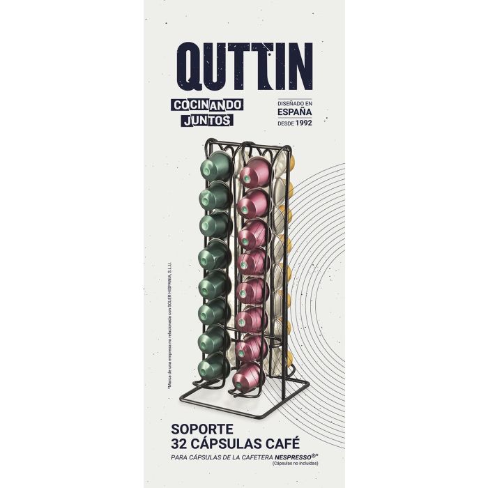 Soporte 32 Capsulas Cafe Black Quttin (12 Unidades) 3 Soporte 32 Capsulas Cafe Black Quttin (12 Unidades) 3