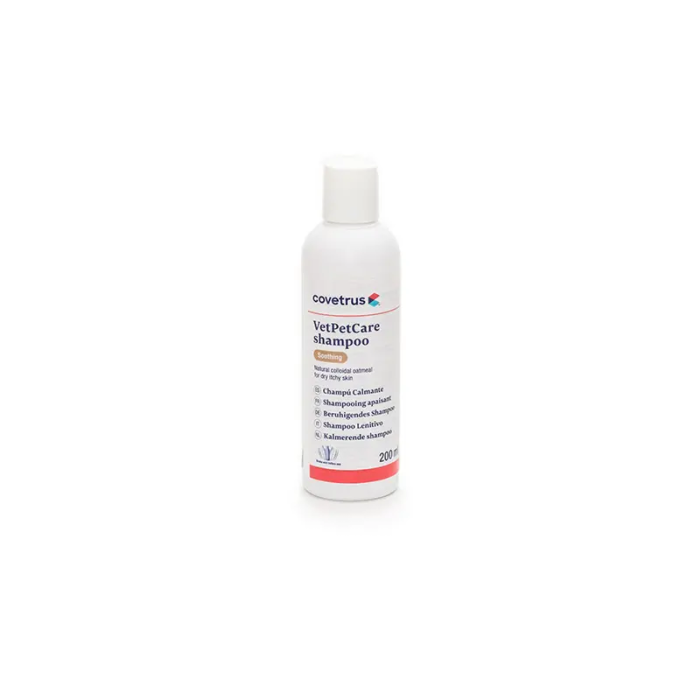 Vetpetcare Champú Pioderma 200 mL Calmante para Perros y Gatos | Piel Seca, Sensible o con Picores | Con Avena