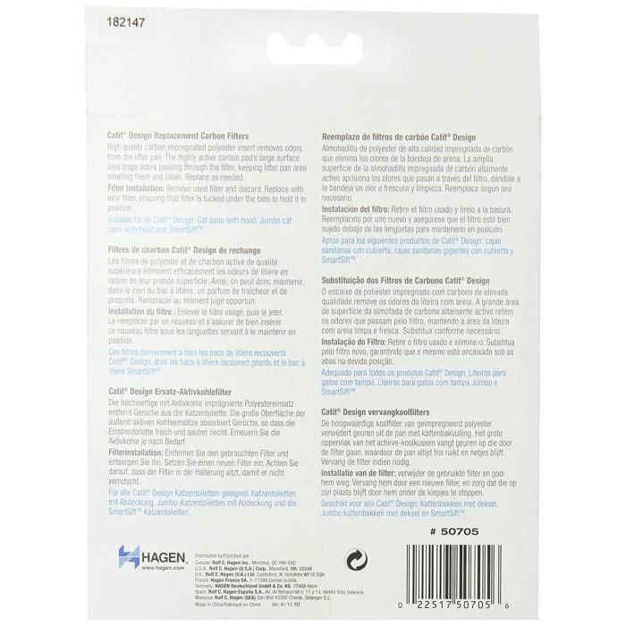 Rellene 2 filtros de carbón para baño 3 Rellene 2 filtros de carbón para baño 3