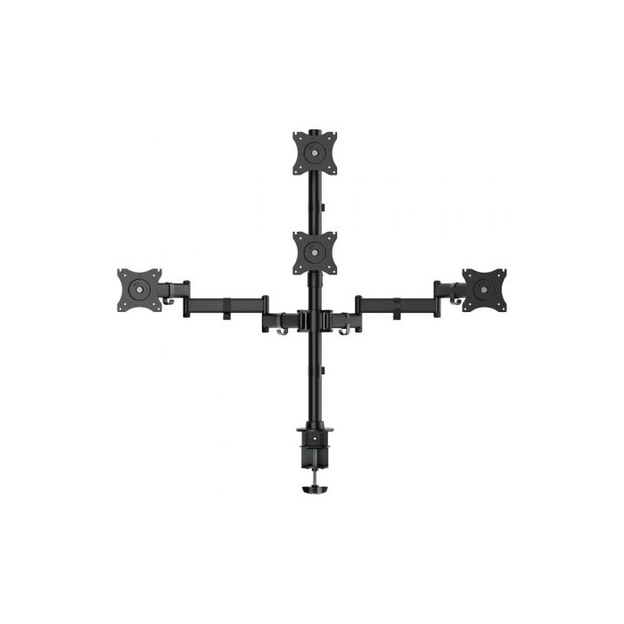 Soporte de Mesa para 4 Monitores y TV Aisens DT27TSR-379/ Giratorio/ Inclinable/ hasta 8kg 1 Soporte de Mesa para 4 Monitores y TV Aisens DT27TSR-379/ Giratorio/ Inclinable/ hasta 8kg 1