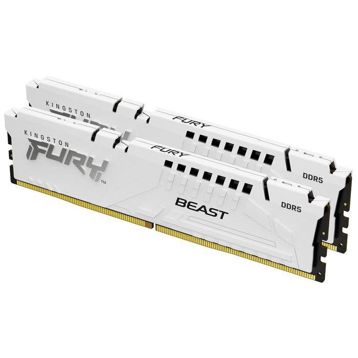Kingston FURY Beast 32GB (2x16GB) 6000MT/s DDR5 CL30 DIMM Kit de 2 EXPO Blanco 0 Kingston FURY Beast 32GB (2x16GB) 6000MT/s DDR5 CL30 DIMM Kit de 2 EXPO Blanco 0