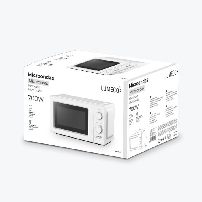 Microondas 700 W blanco 20 l 1 Microondas 700 W blanco 20 l 1