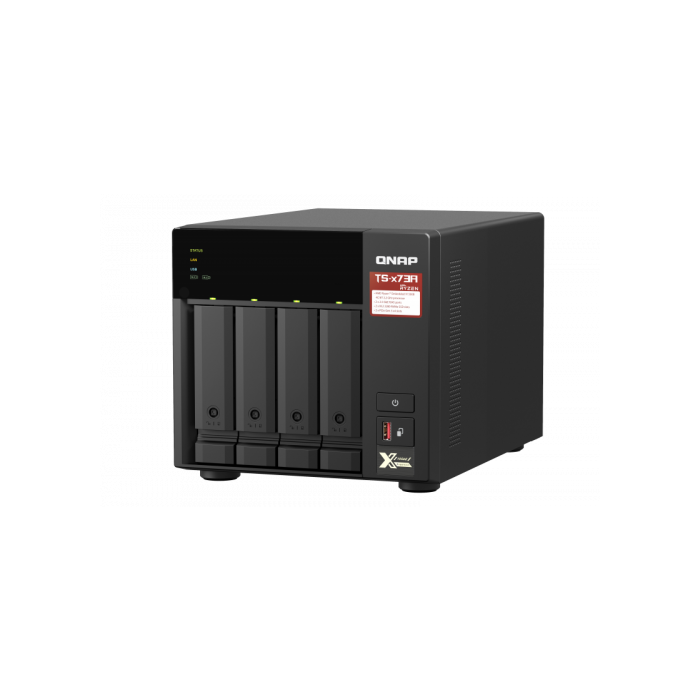 QNAP TS-473A NAS Torre Ethernet Negro AMD Ryzen V1500B 8GB DDR4 4