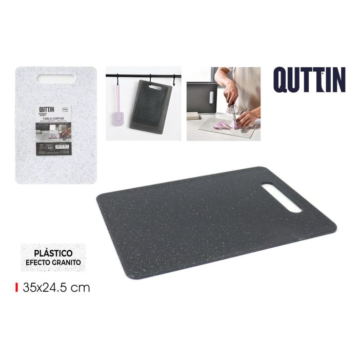 Tabla de cortar plástico granito 35x24.5 cm Quttin (18 Unidades) Tabla de cortar plástico granito 35x24.5 cm Quttin (18 Unidades)
