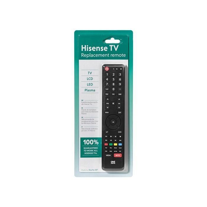 Mando a distancia ONE FOR ALL URC1916 para cualquier televisor Hisense - Negro 1 Mando a distancia ONE FOR ALL URC1916 para cualquier televisor Hisense - Negro 1