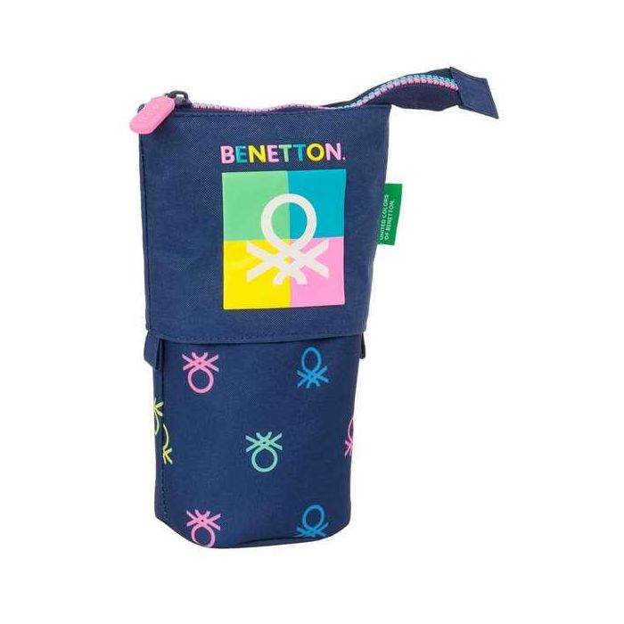 Estuche Cubilete Benetton Cool Azul marino 8 x 19 x 6 cm 1