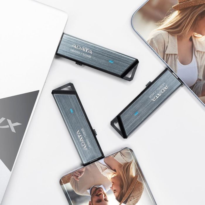 Memoria USB Adata ELITE UE800 2 TB Plateado 5 Memoria USB Adata ELITE UE800 2 TB Plateado 5