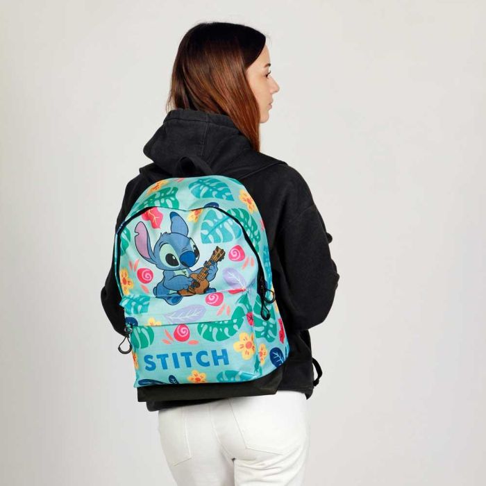 Karactermania Mochila Lilo y Stitch Guitar Verde 31 x 18 x 44 cm Ripstop Mochila Urbana Adolescentes Niños