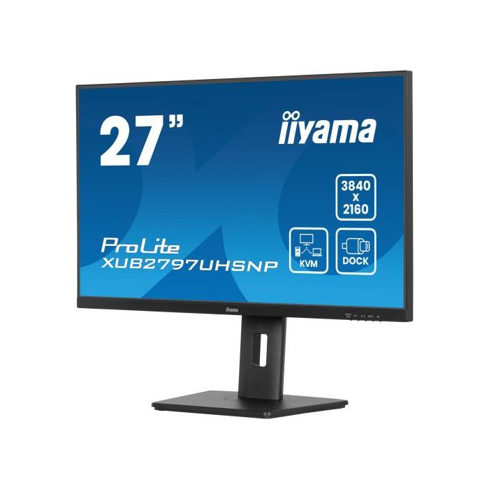 iiyama ProLite XUB2797UHSNP-B1 pantalla para PC 68,6 cm (27") 3840 x 2160 Pixeles 4K Ultra HD LED Negro 4