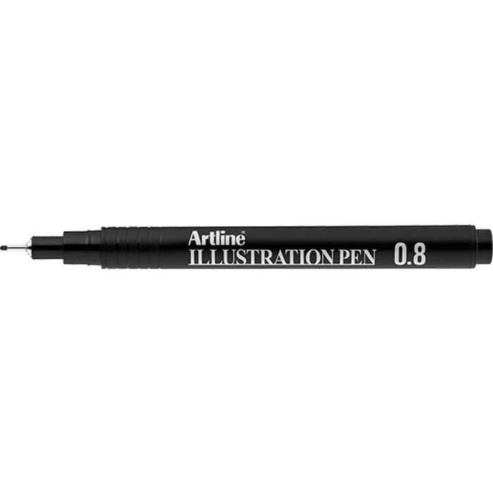 Rotulador Artline Calibrado Micrometrico Negro Illustration Pen Ek-288Iln Punta Poliacetal 0,8 mm 12 unidades 1