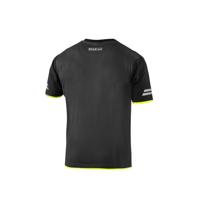 Sparco S02416GSGF3L Camiseta Tw Piqué Reflectante Algodón-Poliéster 170 g/m² Gris-Amarillo Fluo Talla L 3