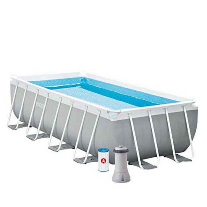 Piscina rectangular desmontable prism frame con depuradora y escalera (capacidad 6836 litros) (+ 6 años) 400x200x100cm 3