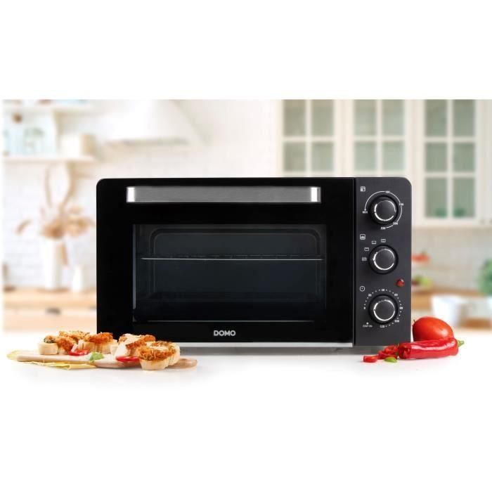 DOMO DO1107GO mini horno para hornear y refrigerios - 28 L - negro - 1500 vatios - DOMO DO1107GO mini horno para hornear y refrigerios - 28 L - negro - 1500 vatios -