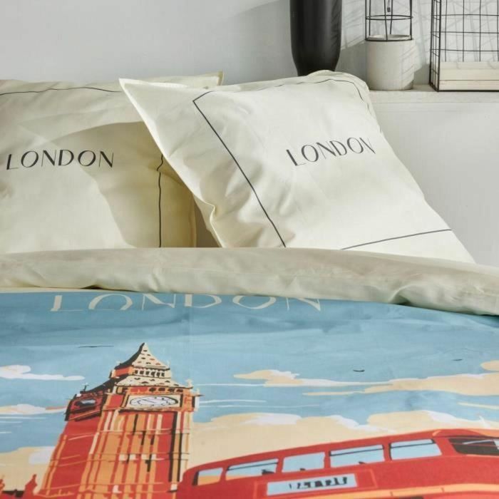 Today TOD3574641268510 Juego de cama Java 2 personas Algodón Estampado Londres 240x220 cm Blanco roto 3 Today TOD3574641268510 Juego de cama Java 2 personas Algodón Estampado Londres 240x220 cm Blanco roto 3