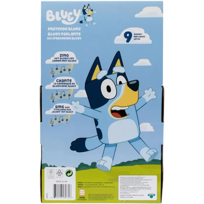 Bluey Peluche Parlante Bluey 33 cm con Voz y Tema Musical Oficial 4 Bluey Peluche Parlante Bluey 33 cm con Voz y Tema Musical Oficial 4