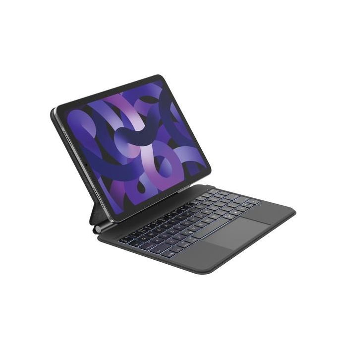 Belkin Teclado con Funda para iPad Air (11" M2, 11") y iPad Pro (11" 3rd Gen, 10.5") – Carcasa Rígida Negra con Soporte para Lápiz