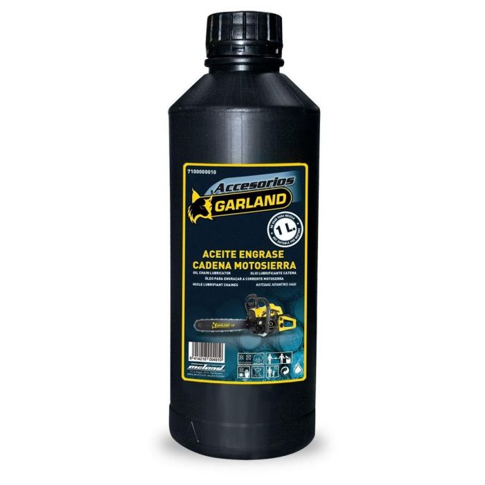 Garland Lubricante para cadena de motosierra 1l - Lubricación óptima, corte uniforme, mayor vida útil