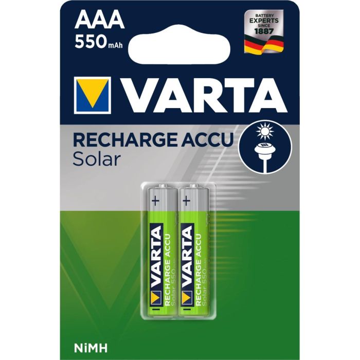 Varta HR03 AAA Batería Recargable NiMH 1.2V 550 mAh Pack 2 uds. 0 Varta HR03 AAA Batería Recargable NiMH 1.2V 550 mAh Pack 2 uds. 0