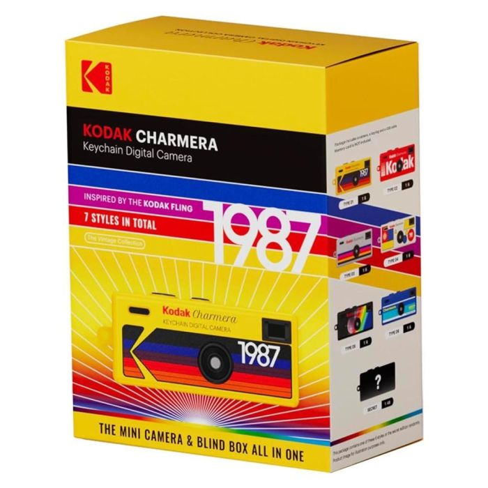 Kodak RK0601 Cámara de Fotos Digital Charmera Pack de 6 Unidades Aleatorias con Diseño Retro Ultracompacta Sensor CMOS 1.6MP USB-C Kodak RK0601 Cámara de Fotos Digital Charmera Pack de 6 Unidades Aleatorias con Diseño Retro Ultracompacta Sensor CMOS 1.6MP USB-C