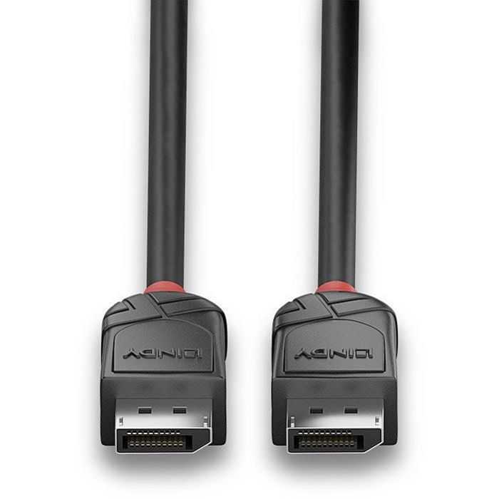 Lindy Cable DisplayPort 1.2 Black Line 3m - Soporta 4K@60Hz, 32 Canales Audio Dolby True HD, Triple Blindaje Cobre 3