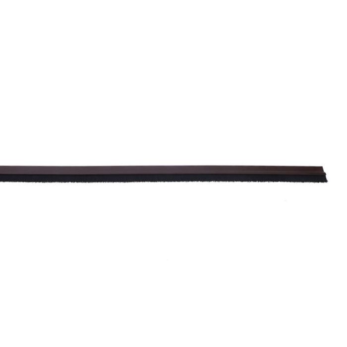 Geko Burlete bajo puerta PVC rígido marrón 1m para puertas 2