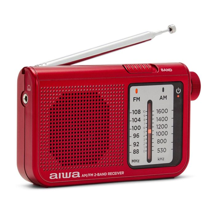 Radio Portátil Aiwa RS-55RD/ a Pilas/ Roja 9 Radio Portátil Aiwa RS-55RD/ a Pilas/ Roja 9