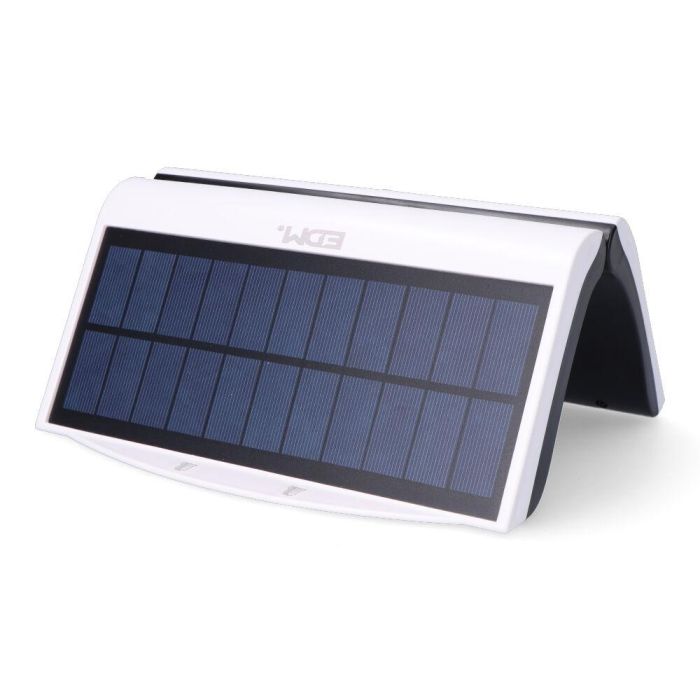 Aplique solar 6w 430lm 6.500k con sensor, color blanco 3