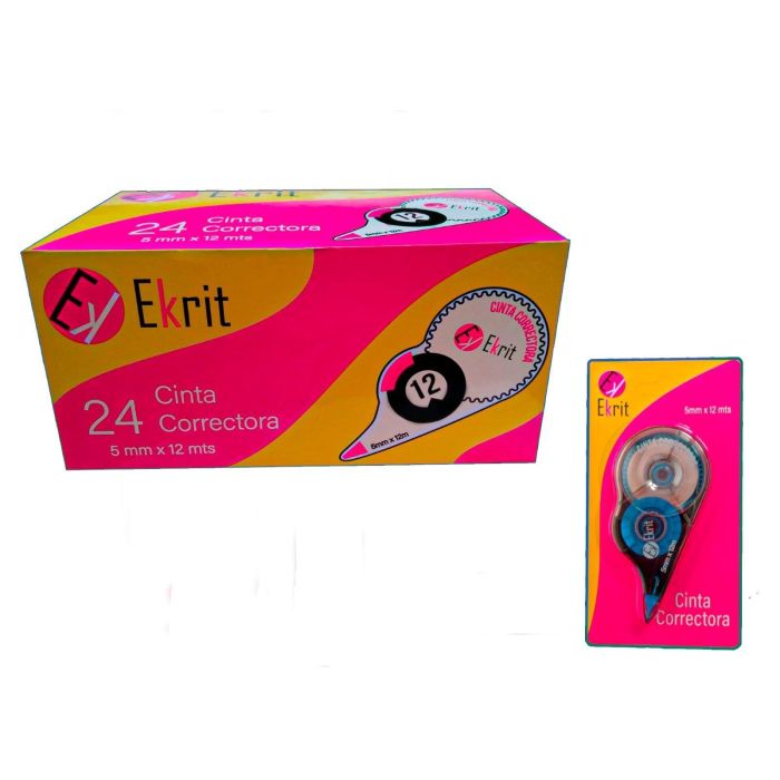 Ekrit Cinta Correctora 5 mm X 12M Blister