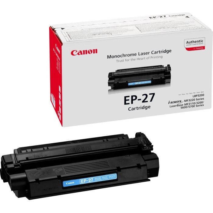 Canon EP 27 Toner Negro Láser 2500 Páginas Compatible con LBP 3200, 300N, 300LDA, 300LDF, MF5650 3 Canon EP 27 Toner Negro Láser 2500 Páginas Compatible con LBP 3200, 300N, 300LDA, 300LDF, MF5650 3