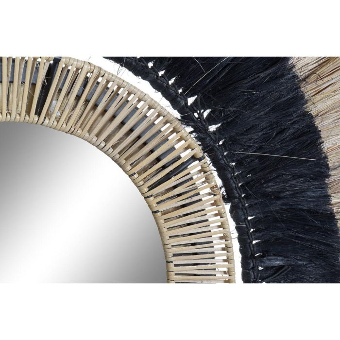 Espejo de pared DKD Home Decor Negro Natural Colonial 55 x 7 x 55 cm 1 Espejo de pared DKD Home Decor Negro Natural Colonial 55 x 7 x 55 cm 1
